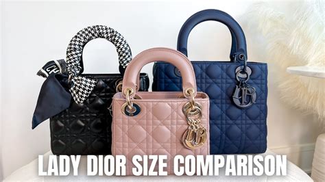 chanel mini square and mini lady dior size comparison|christian dior size guide.